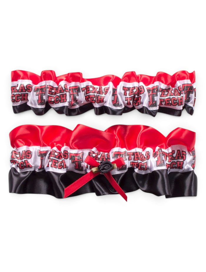 Divine Creations Texas Tech Keepsake Garter Set – Front view