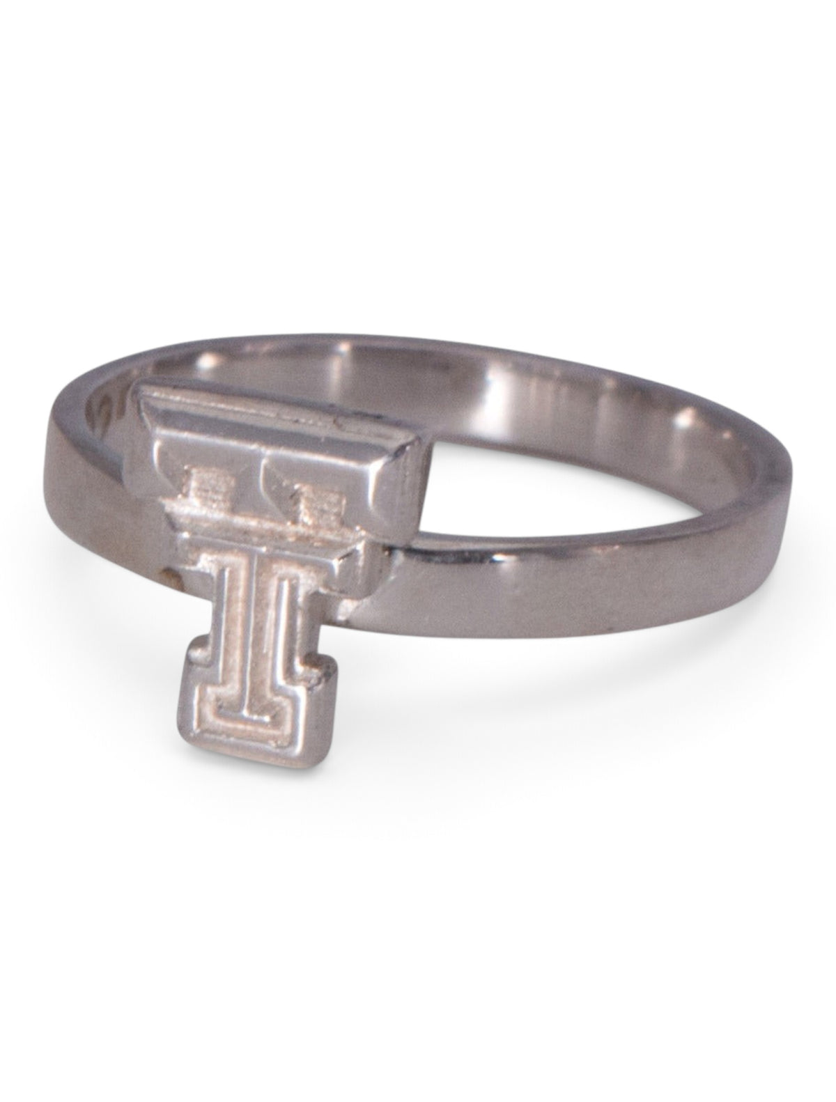 Double T on Sterling Silver Ring – Detail