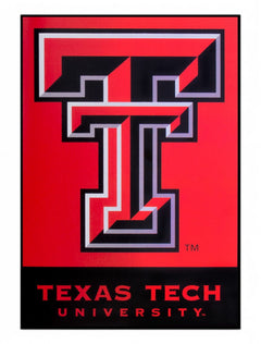 Double T & Texas Tech University Red & Black 28" x 40" Banner – Front view