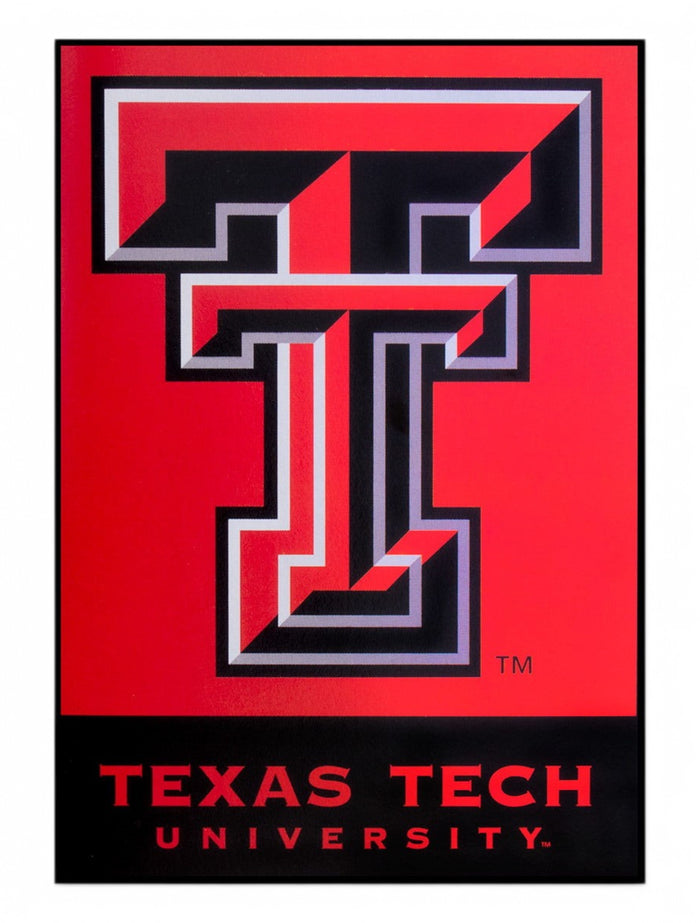 Double T & Texas Tech University Red & Black 28" x 40" Banner – Front view