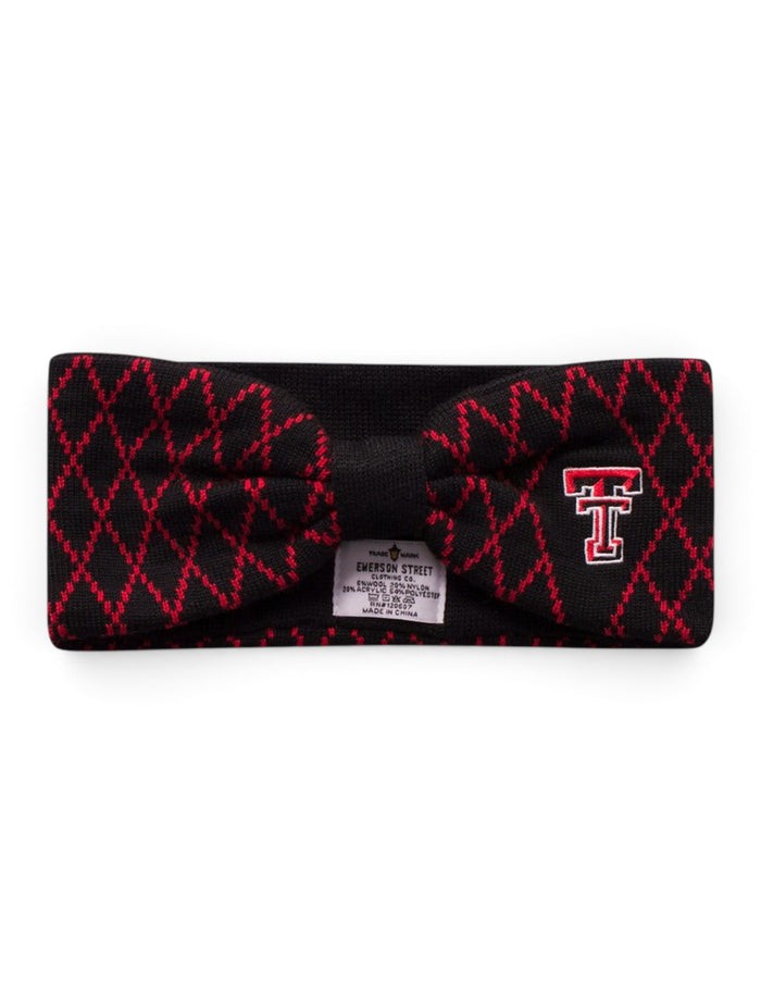 Emerson Street Texas Tech Red Raiders Two-Tone Knit Headband – Front view