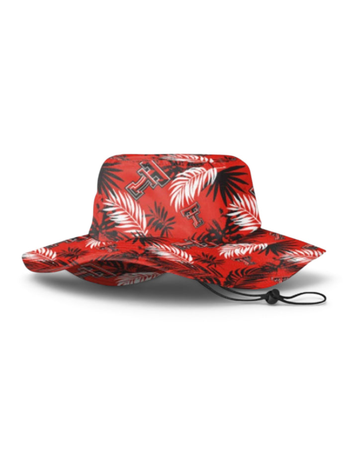 FOCO Texas Tech Red Raiders "Hawaiian Print" Boonie Hat – Front view
