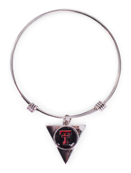 FTH Texas Tech Red Raiders Texas Tech Hallow Triangle Cuff Bracelet – Front view