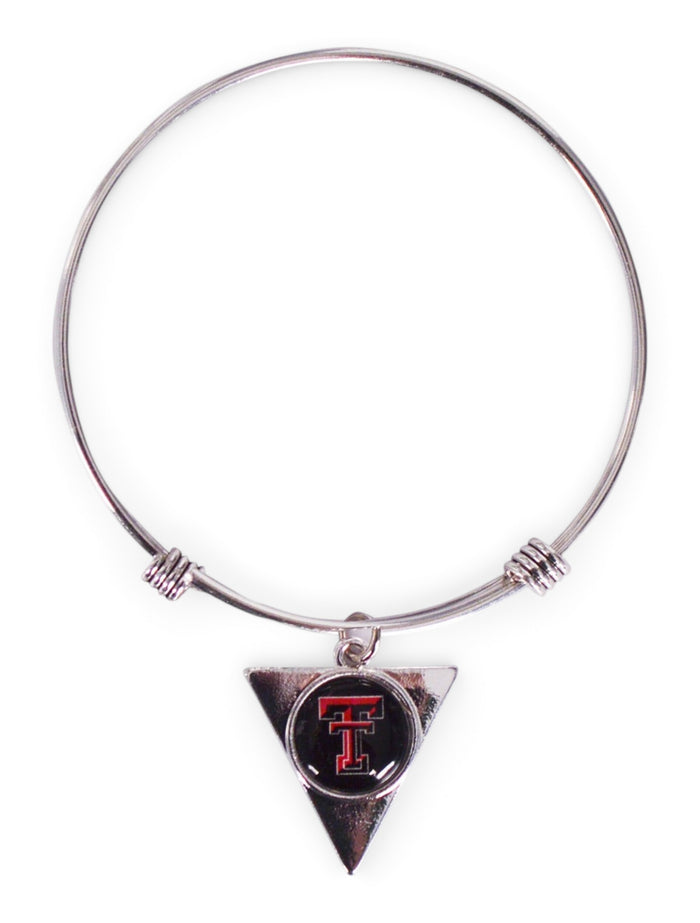 FTH Texas Tech Red Raiders Texas Tech Hallow Triangle Cuff Bracelet – Front view