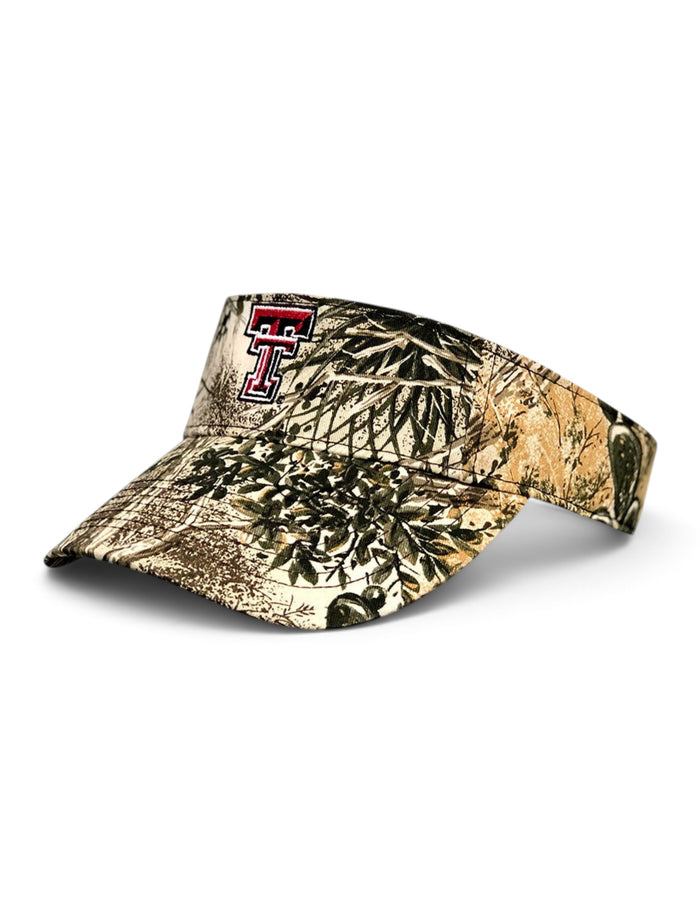 Game Guard Texas Tech Red Raideres Double T "Hook and Loop" Visor – Front view
