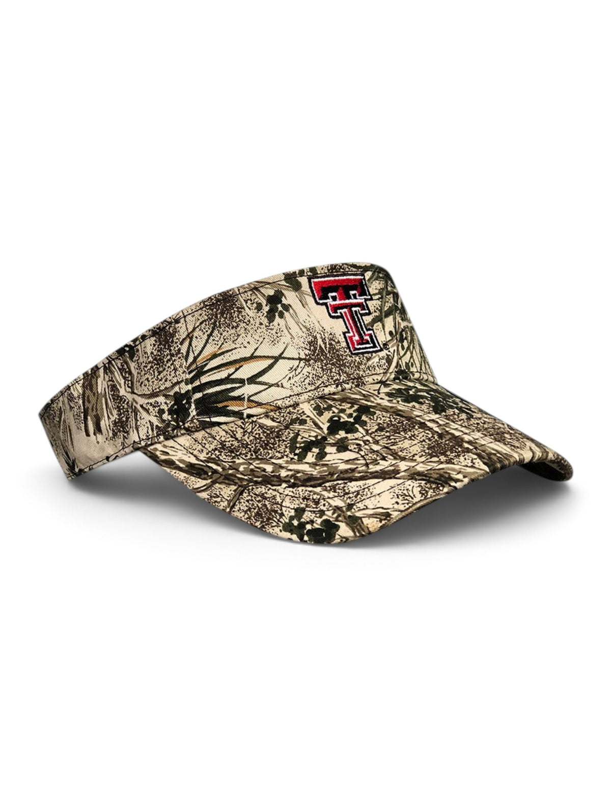 Game Guard Texas Tech Red Raideres Double T "Hook and Loop" Visor – Side view