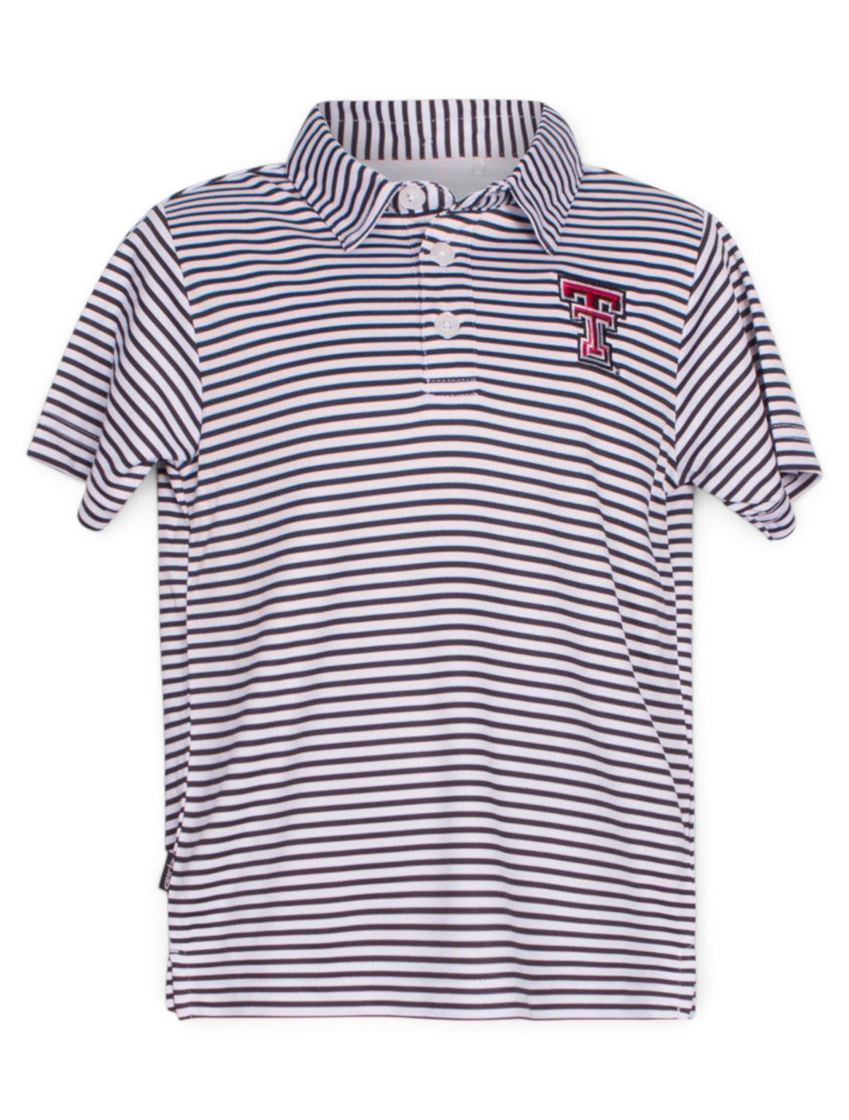 Garb Texas Tech "Carson" TODDLER Striped Polo – Front view