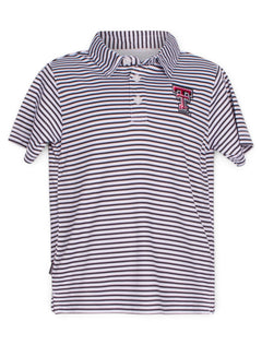 Garb Texas Tech "Carson" TODDLER Striped Polo – Front view