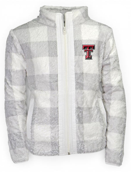 Garb Texas Tech Red Raiders "Stella" TODDLER Full Zip Sherpa Jacket – Front view