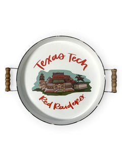 Glory Haus Texas Tech Red Raiders Double T "Stadium Landmark" Enamel Tray – Detail