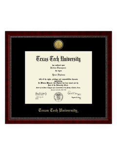 Gold Engraved Signature Diploma Frame C9 – Front view