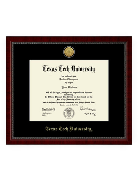 Gold Engraved Signature Diploma Frame C9 – Front view