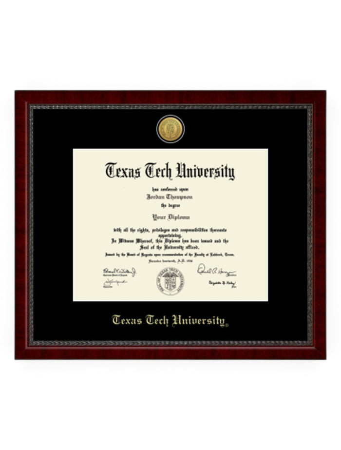 Gold Engraved Signature Diploma Frame C9 – Front view