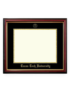 Gold Foil Seal Petite Mahogany Diploma Frame U4 – Front view
