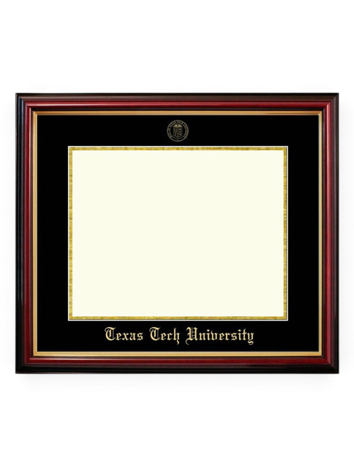 Gold Foil Seal Petite Mahogany Diploma Frame U4 – Front view