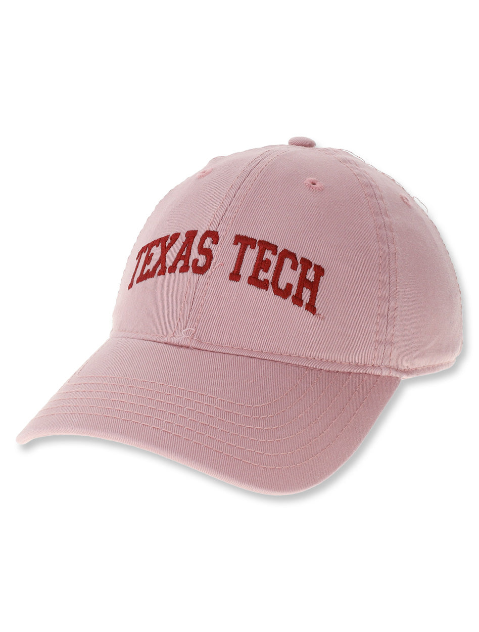 Legacy Texas Tech Arch on Dusty Rose Adjustable Cap