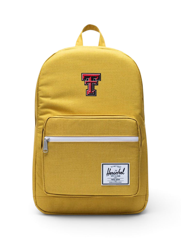 Herschel Texas Tech Red Raiders "Arrow-Wood Pop Quiz" Mustard Backpack – Front view