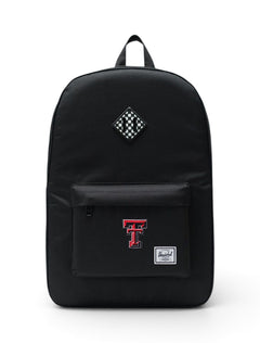 Herschel Texas Tech Red Raiders "Checkerboard" Black Backpack – Front view