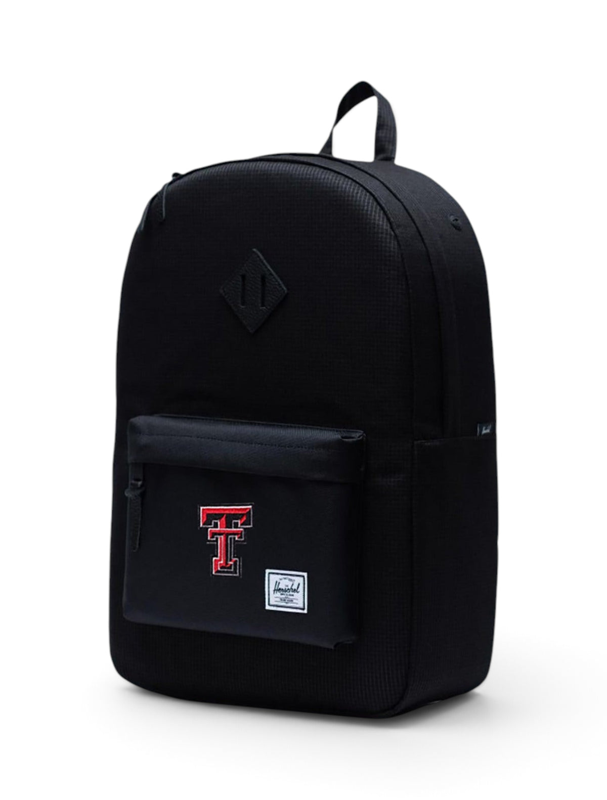 Herschel Texas Tech Red Raiders "Dark Grid" Black Backpack – Back view