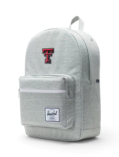 Herschel Texas Tech Red Raiders "Pop Quiz" Light Grey Backpack – Back view