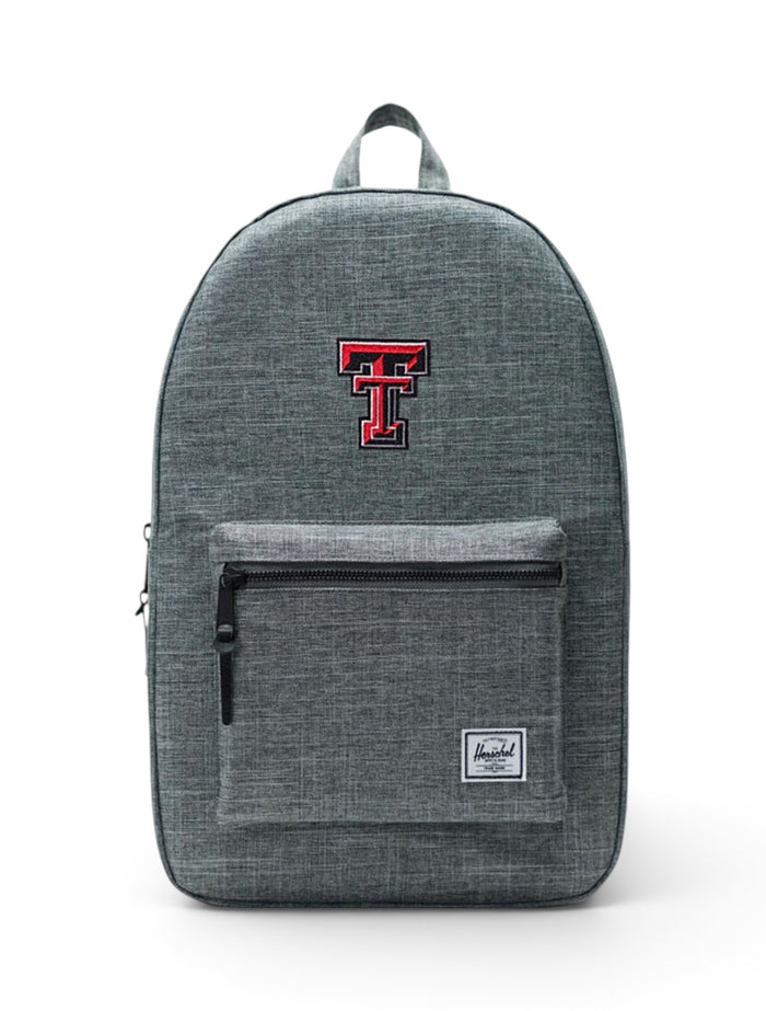 Herschel Texas Tech Red Raiders "Raven X Settlement" Charcoal  Backpack – Front view