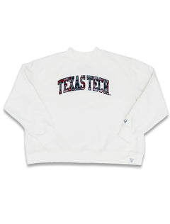Texas Tech Dark Horse "Plaid Varsity Arch" Mock Neck Sweatshirt