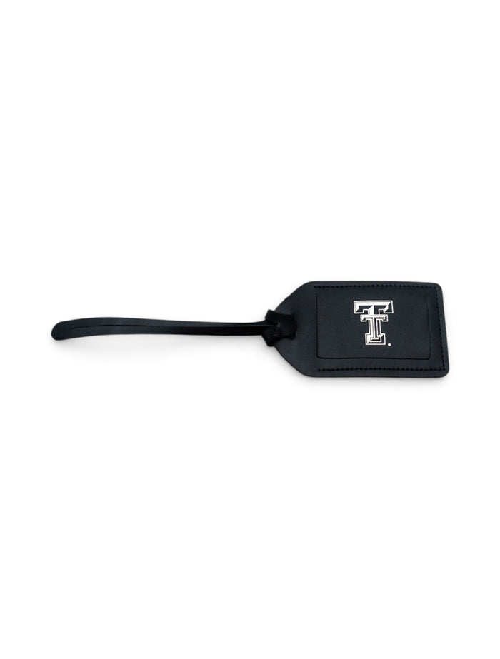 Jon Hart Texas Tech Red Raiders Luggage Tag – Black front view
