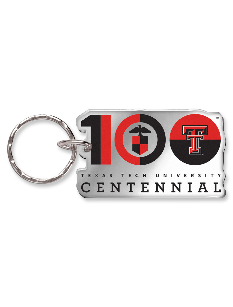 Texas Tech Red Raiders 100 Year Anniversary Keychain