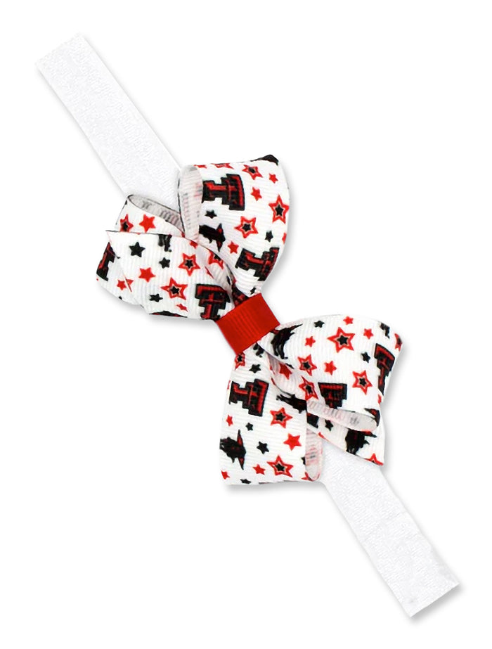 Texas Tech Logos and Stars Bowtie Headband