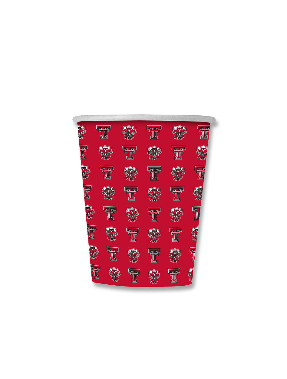 Texas Tech Raider Red Custom 25pk 12oz Paper Cups