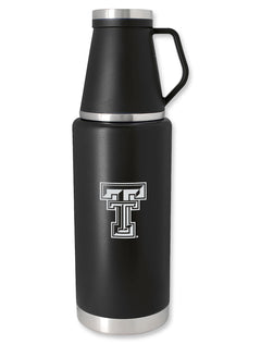 Texas Tech Double T 51 oz Double Walled Water Bottle with Serving Mug