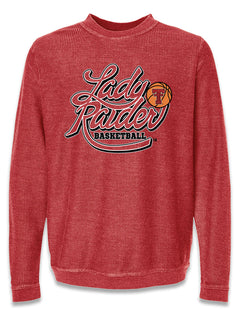 Texas Tech "Lady Raider Shadow" Corded Crew Sweatshirt
