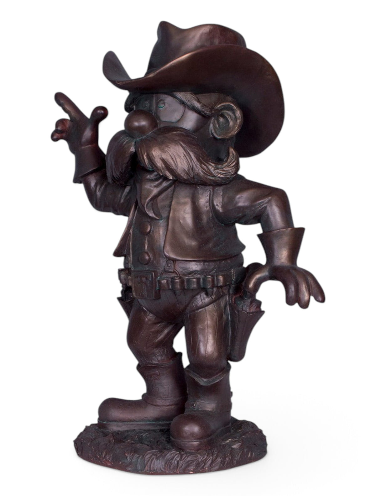 Large Texas Tech Raider Red Bronze Statue – Detail