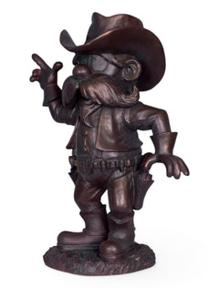 Large Texas Tech Raider Red Bronze Statue – Detail