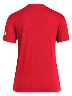 Adidas Texas Tech "Laurel Shield" Women's Blended Short Sleeve V-Neck