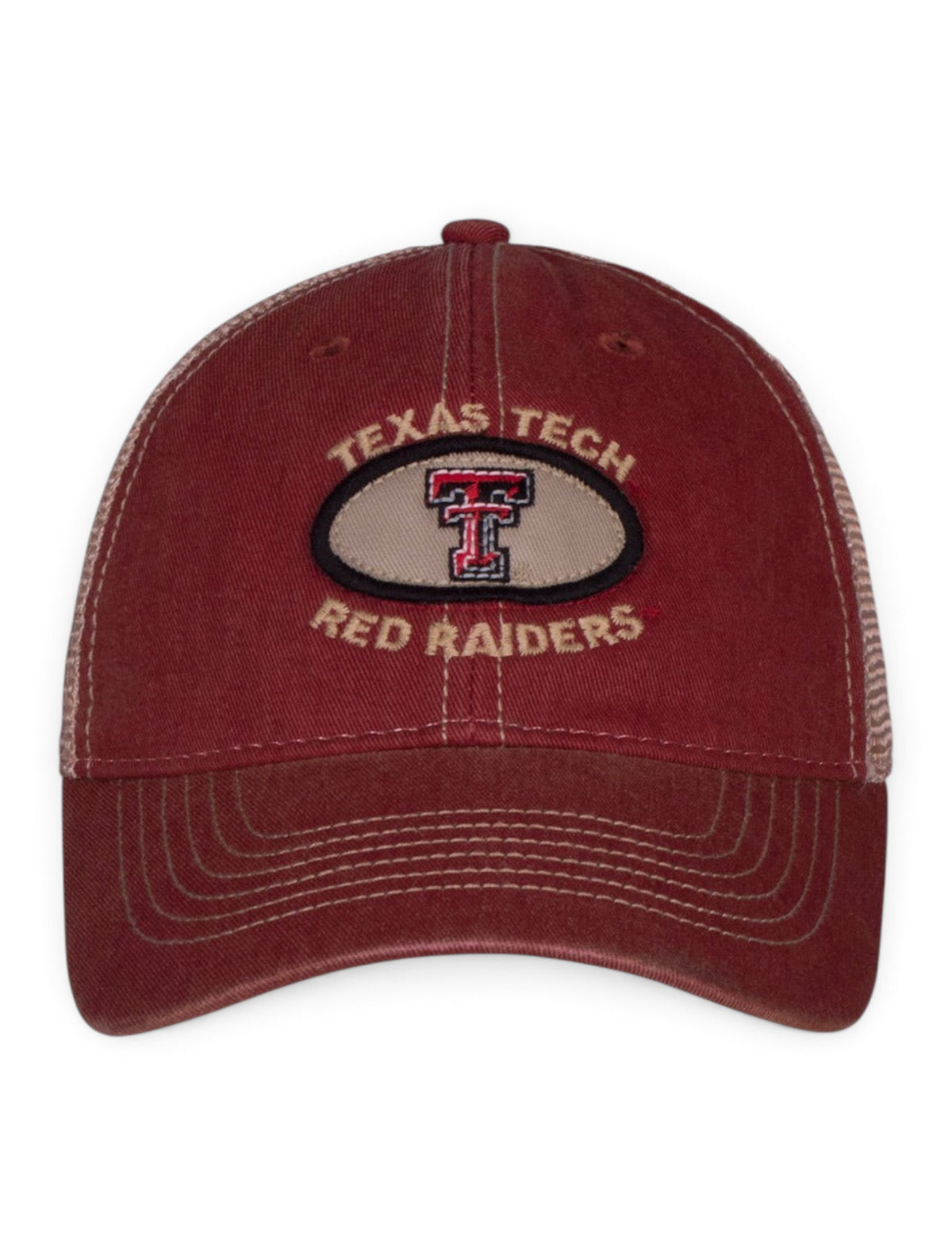 Legacy Texas Tech "Mesh Trucker" Snapback Cap – Brown back view