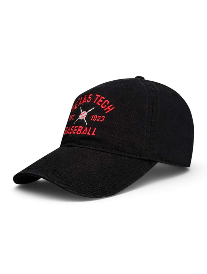 Legacy Texas Tech Red Raiders Cross Bats Adjustable Cap – Front view
