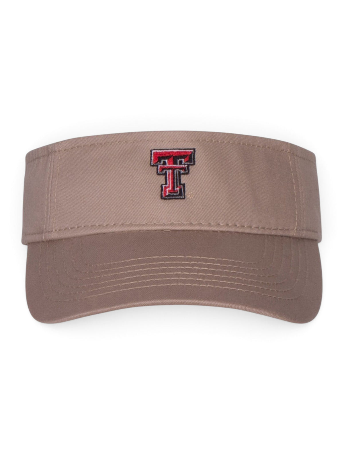 Legacy Texas Tech Red Raiders Double T Khaki Visor – Back view