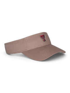 Legacy Texas Tech Red Raiders Double T Khaki Visor – Side view