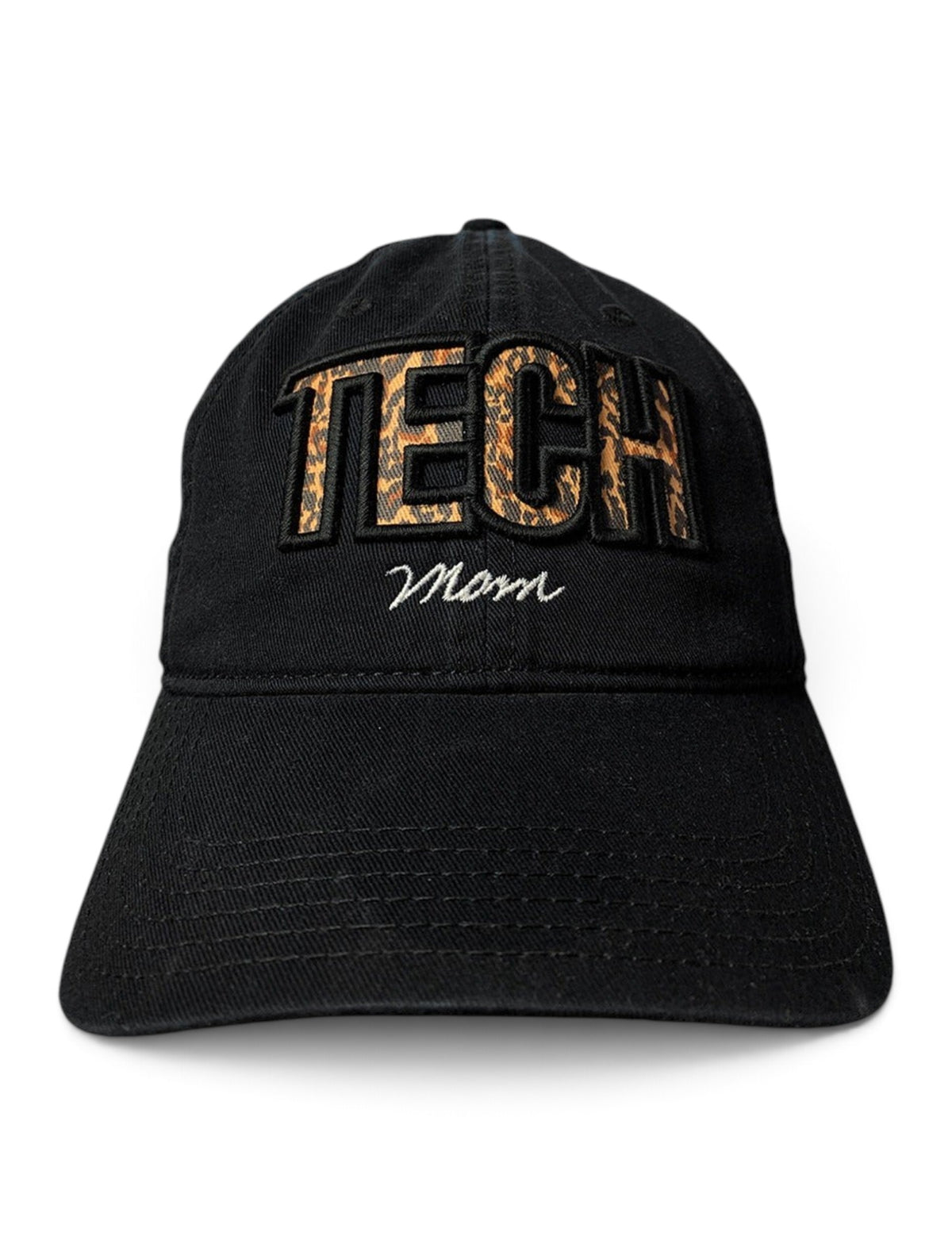 Legacy Texas Tech Red Raiders Double T "Leopard TECH Block Mom Script" Adjustable Cap – Side view