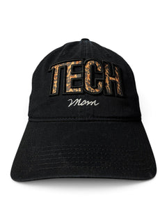 Legacy Texas Tech Red Raiders Double T "Leopard TECH Block Mom Script" Adjustable Cap – Side view
