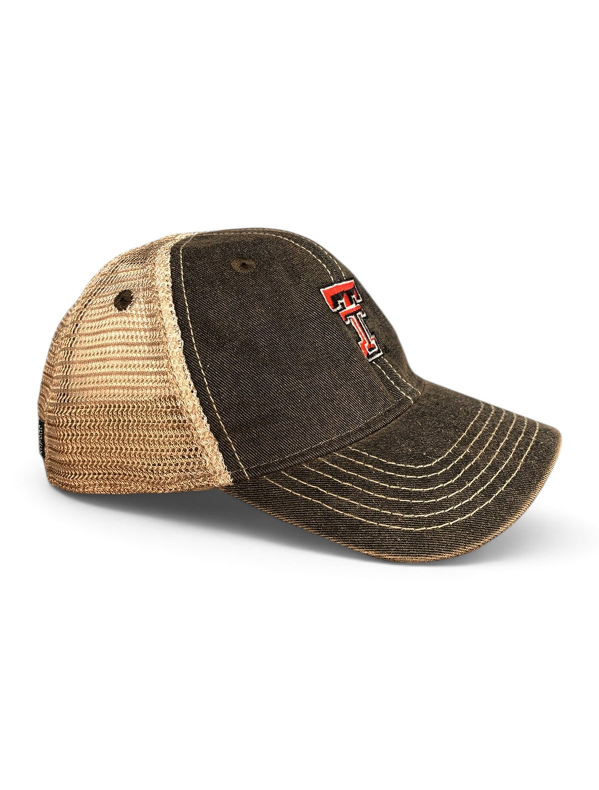 Legacy Texas Tech Red Raiders Double T  TODDLER Adjustable Trucker Snapback Cap – Black back view