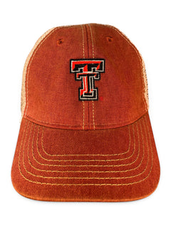 Legacy Texas Tech Red Raiders Double T  TODDLER Adjustable Trucker Snapback Cap – Red side view