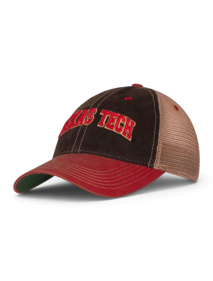 Legacy Texas Tech Red Raiders "Two-Tone Arch" Trucker Snapback Cap – Front view