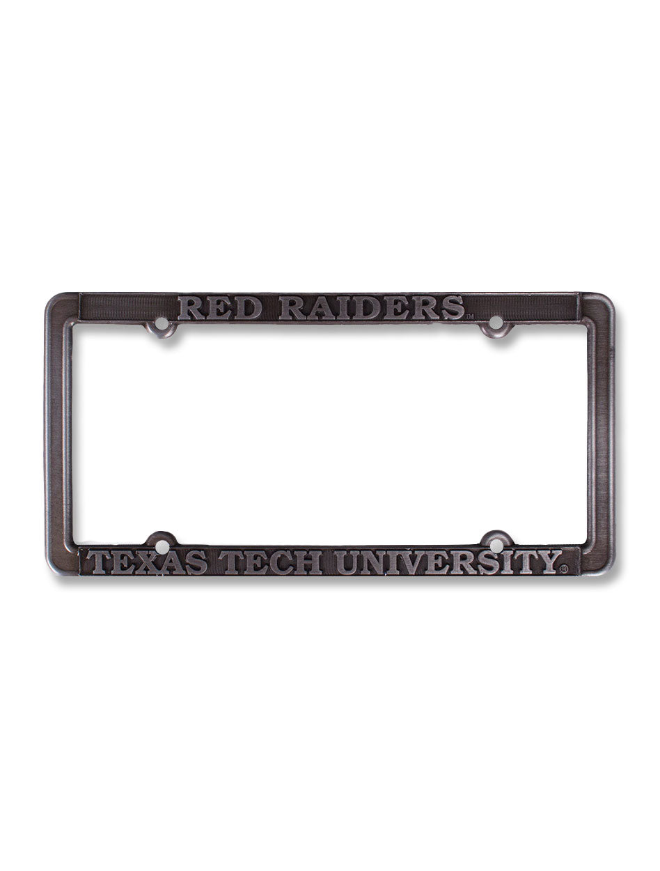 Texas Tech University Gunmetal License Plate Frame