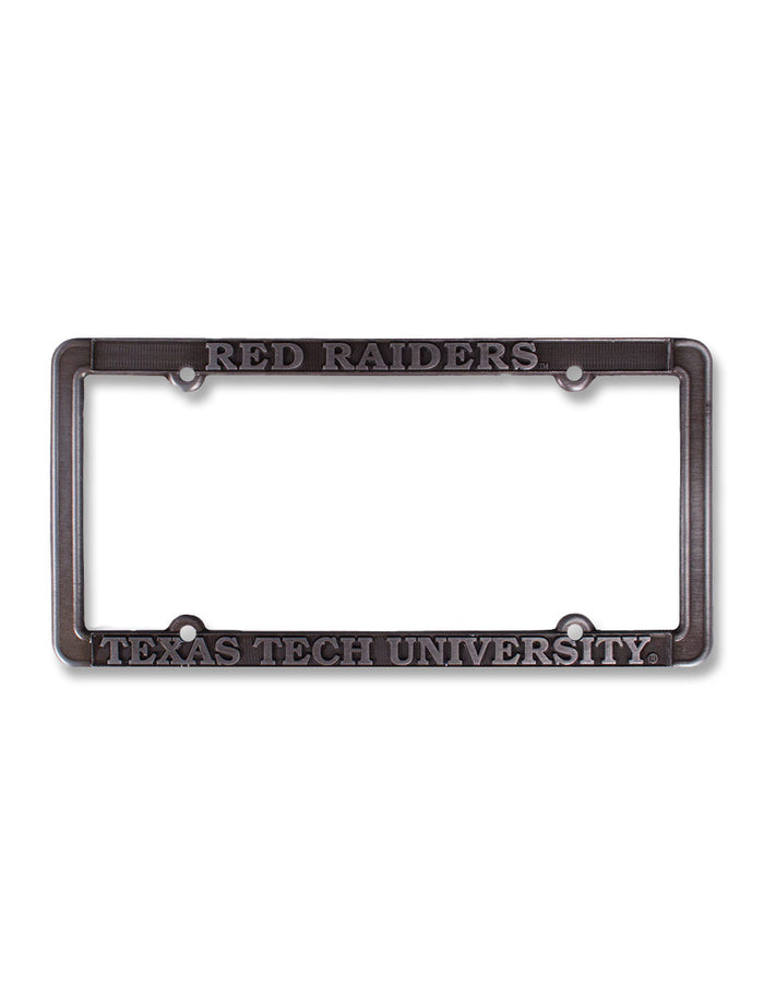 Texas Tech University Gunmetal License Plate Frame