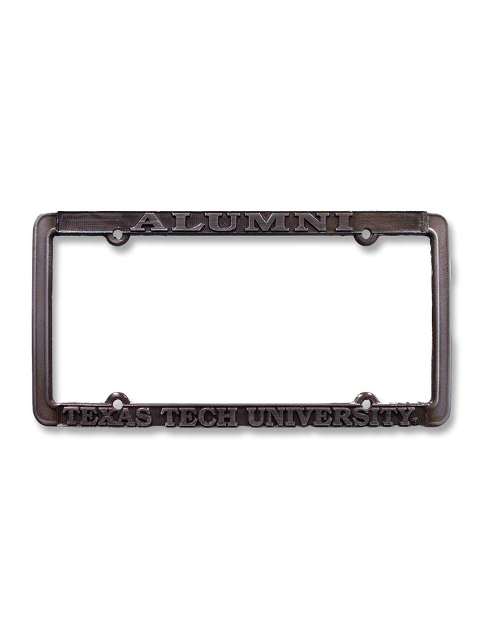 Texas Tech Alumni Gun Metal License Plate Frame