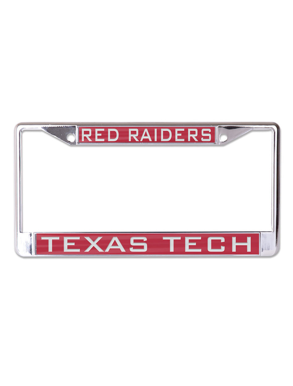 Red Raider over Texas Tech Red License Plate Frame
