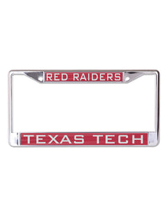 Red Raider over Texas Tech Red License Plate Frame
