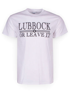 Lubbock or Leave It White Short Sleeve - Texas Tech – Front view